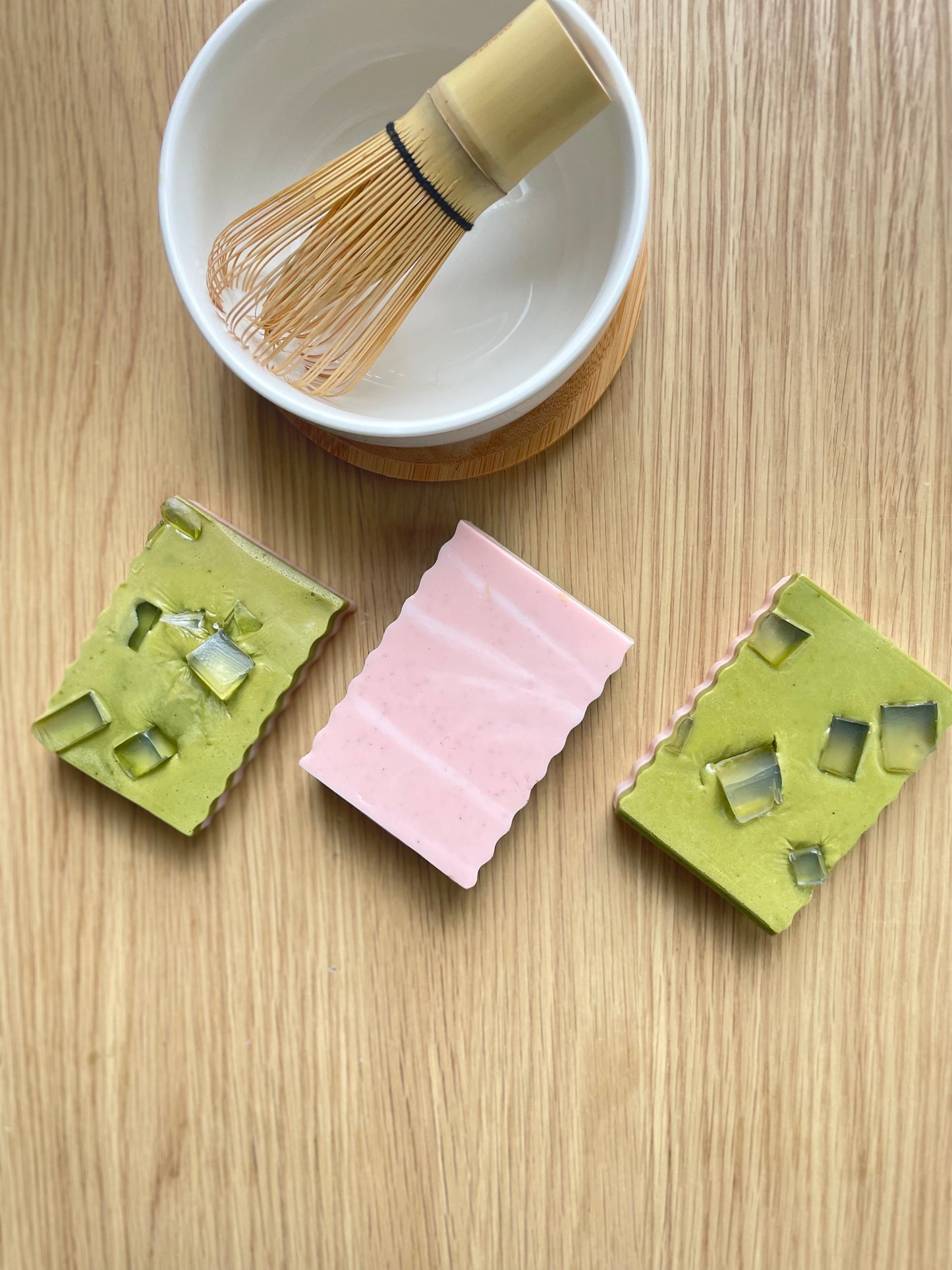 Pink Matcha Latte Bar Soap | Green tea and Lemongrass