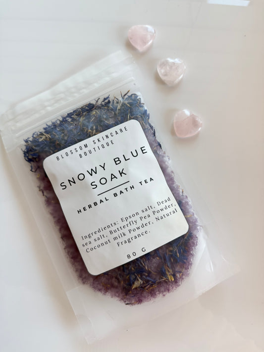 Snowy Blue soak