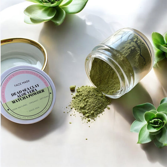 Dead Sea Clay, Aloe Vera and Matcha | Face Mask Powder